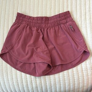 Mauve Lululemon Tracker Shorts
